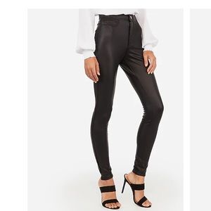 High Waisted Leather Leggings